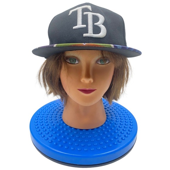 Tampa Bay Rays Hat Cap Snap‎ Back Black MLB Baseball New Era Adjustable Mens - Picture 3 of 9